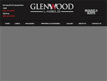 Tablet Screenshot of glenwoodlabel.com